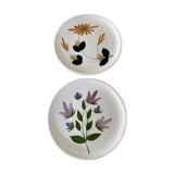 2 Floral plates