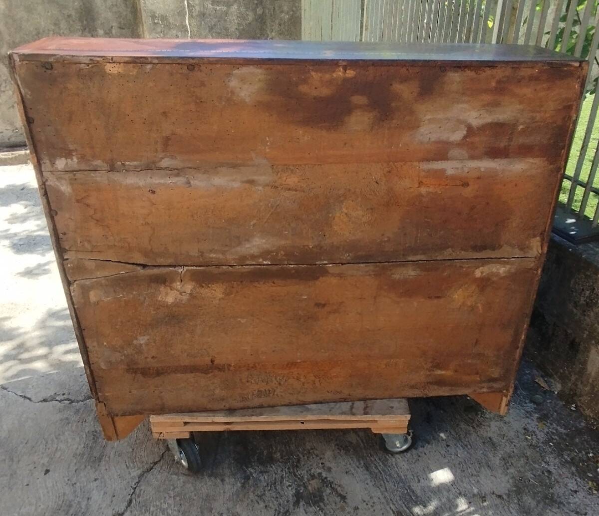 Commode toscane ancienne, époque Louis XVI, fin XVIIIe siècle, placage de n