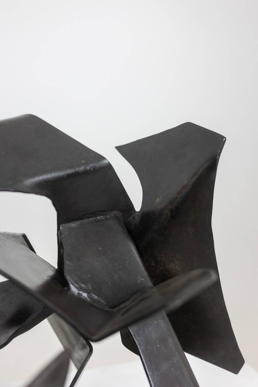 Jean Campa. Sculpture in cut patinated iron. 1980s.