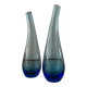 Pair of blown glass bulb vases