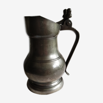 Louis Houzeau certified true tin pitcher