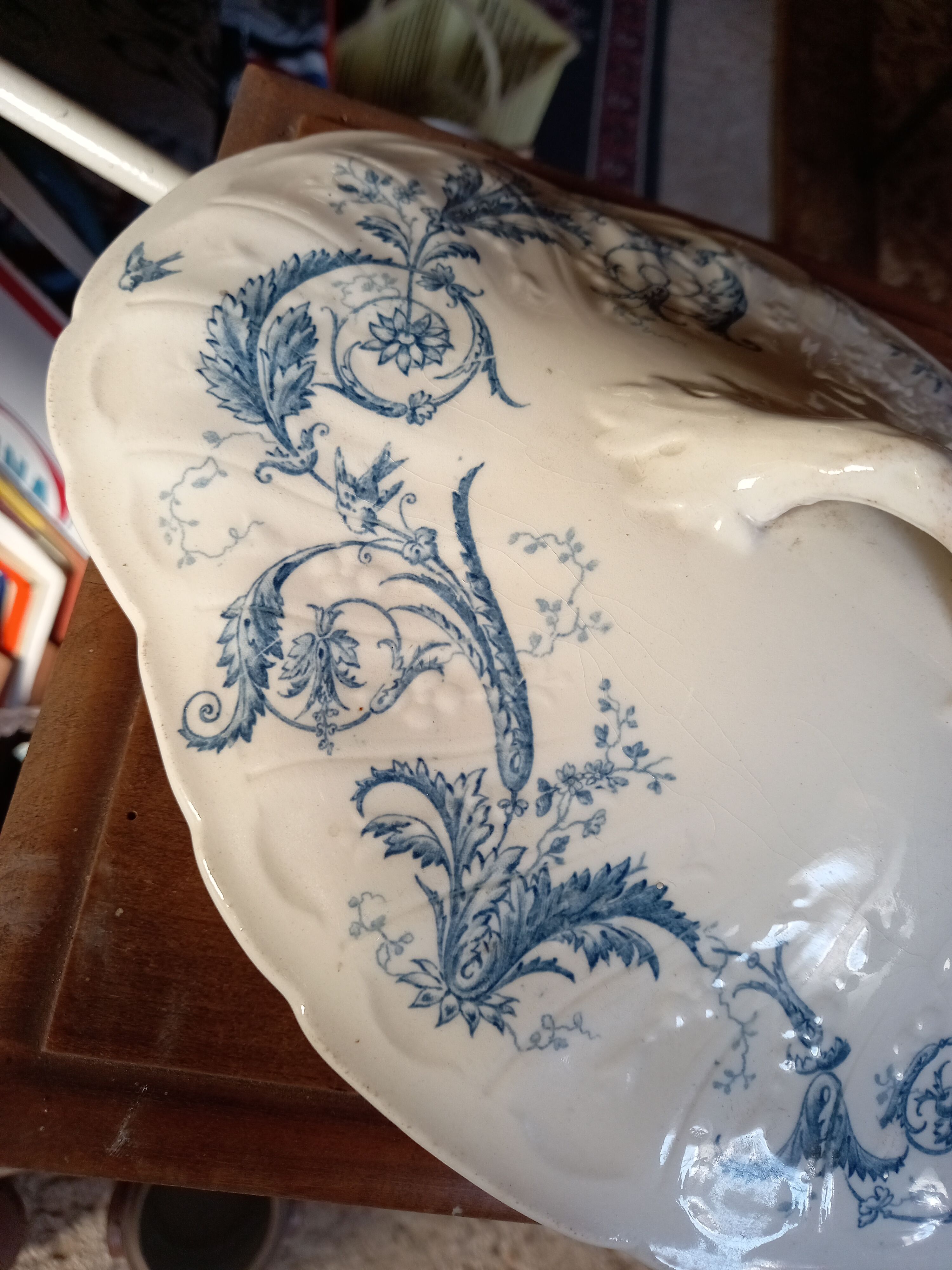Porcelain soup of Gien late nineteenth century