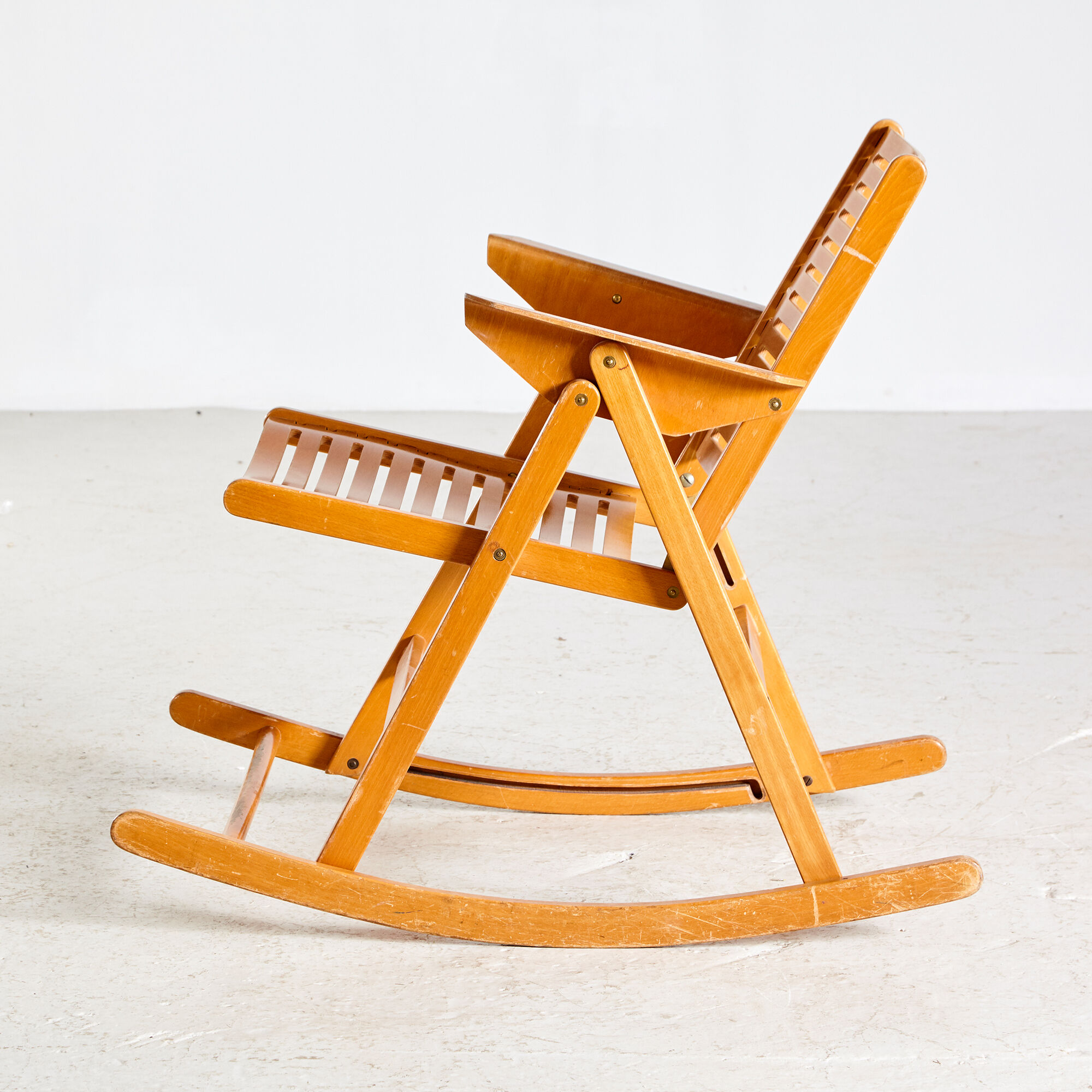 Rex rocking chair by niko kralj for impakta les