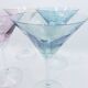 Verres à martini à pois