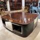 Table basse de style Art déco en ébène de Macassar, vers 1970