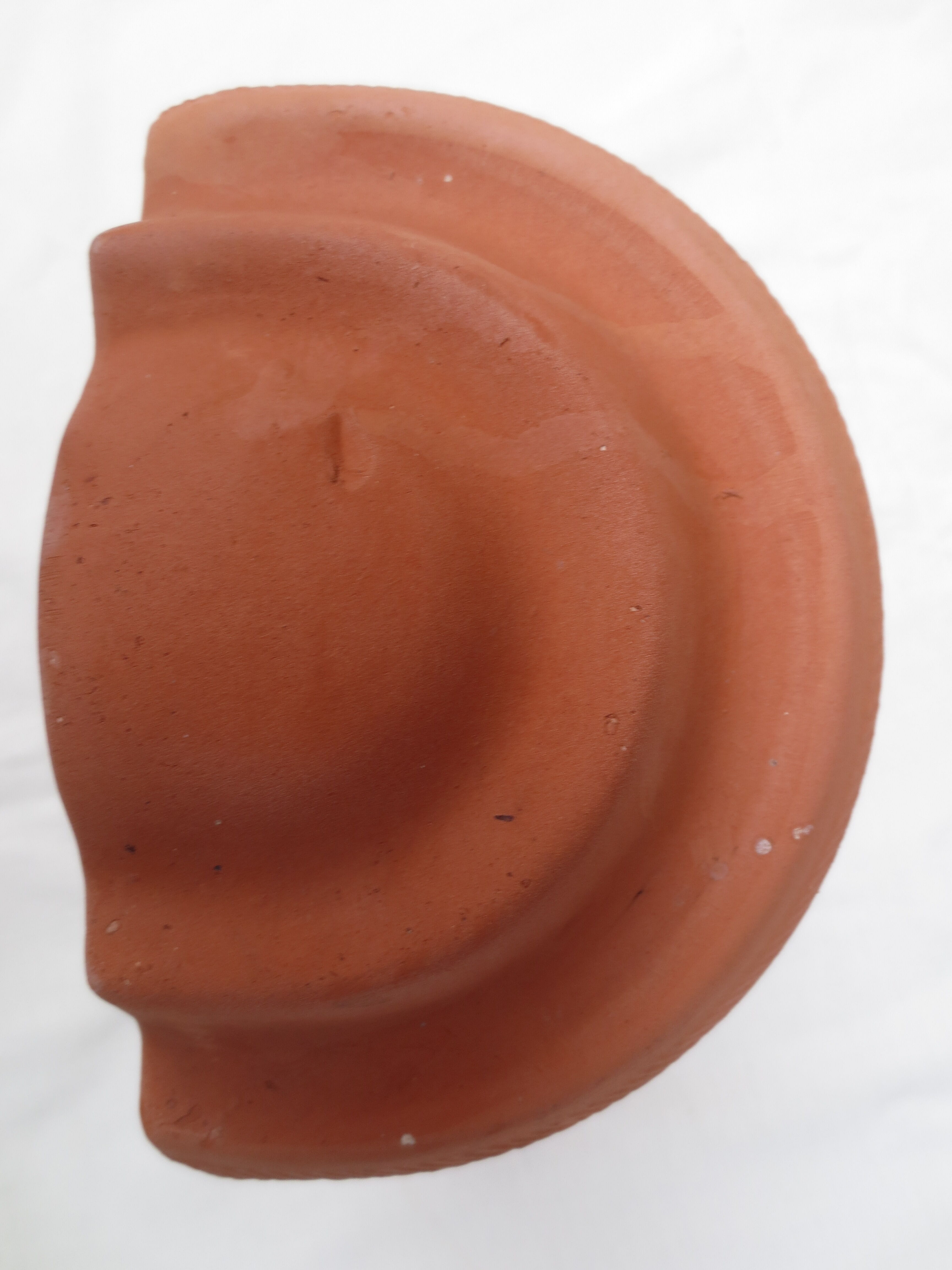 Pair of decorated terracotta wall flower pots