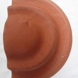 Pair of decorated terracotta wall flower pots