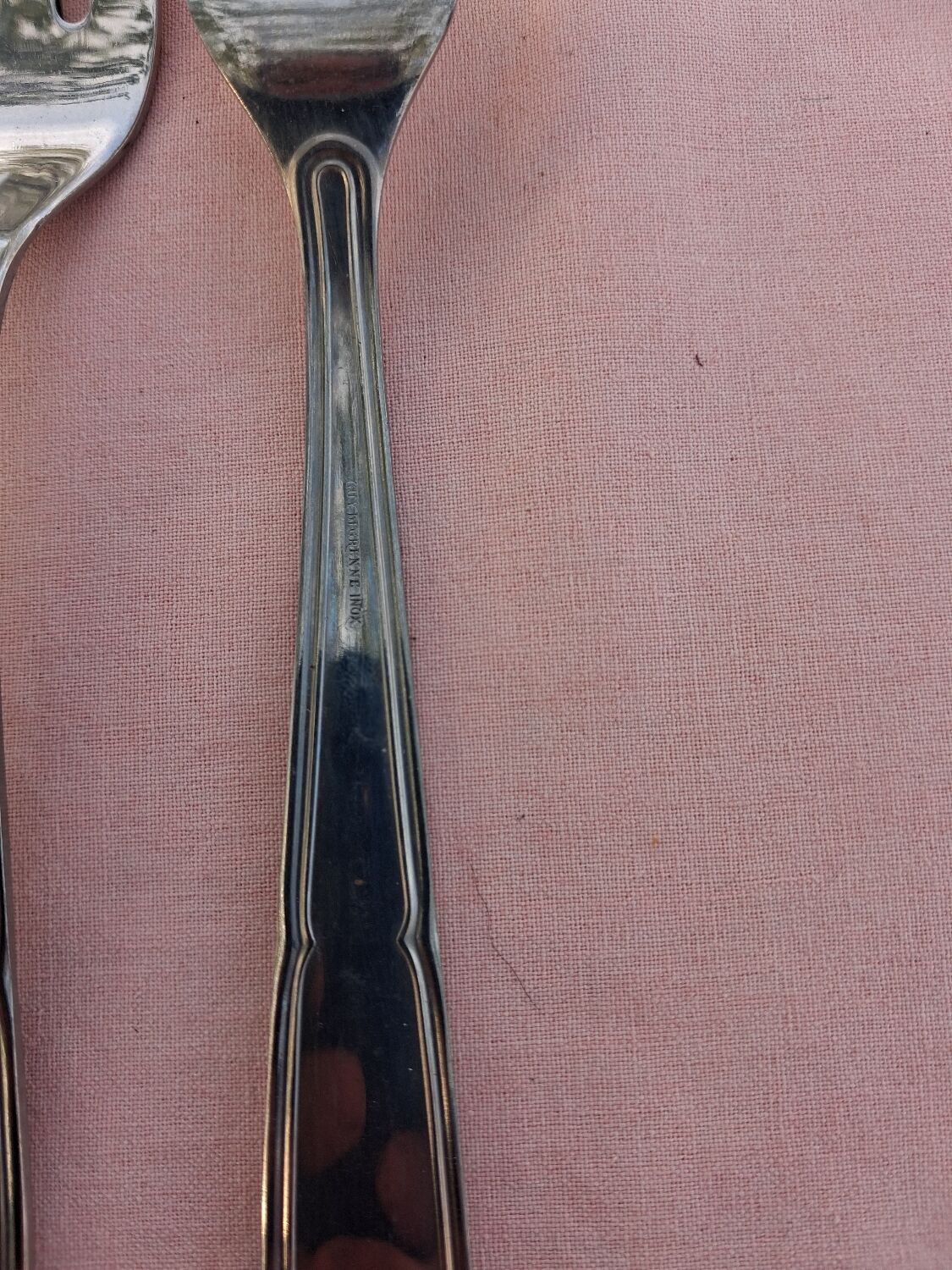 12 fish cutlery sets by Guy Degrenne in stainless steel