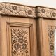 Parisian Art Deco style wardrobe in solid raw oak, 1950