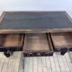 Louis XIII style oak desk stamped Mombro Ainé 19th century