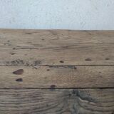 Farmhouse coffee table with solid wood drawer