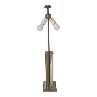 Pied de lampe de table  en métal style  Sciolari 1970