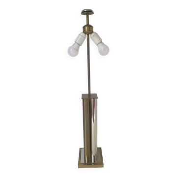Sciolari style metal table lamp base 1970