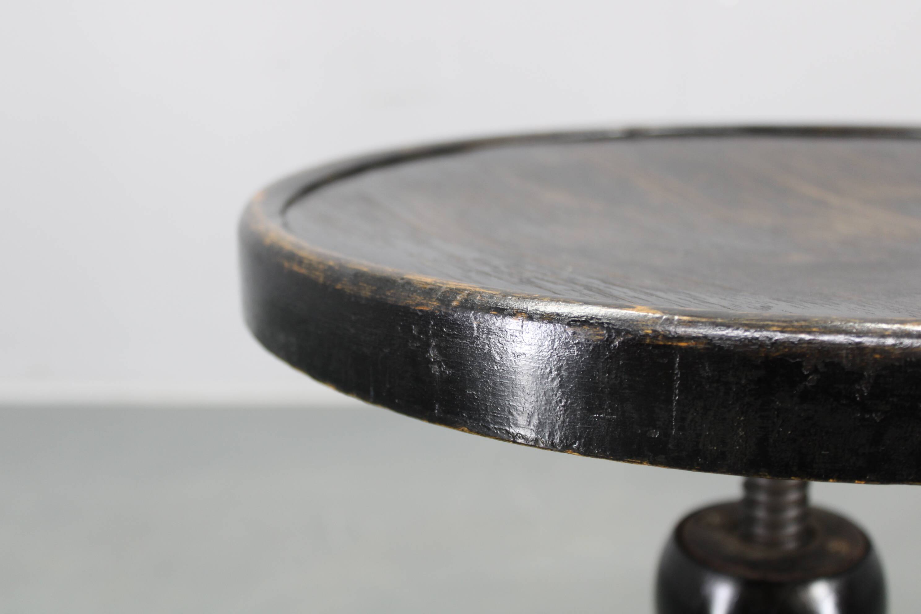 Tabouret de piano Thonet en bois courbé noir, Tchécoslovaquie, années 1930