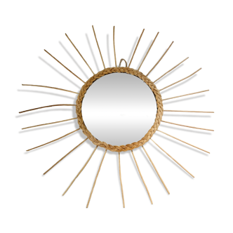 Wicker mirror