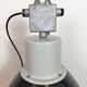 Large Industrial Enamel Factory Pendant Lamp with Glass Cover, 1960s