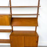 Système mural en teck par Sven Ellekaer pour Albert Hansen, années 1960