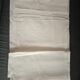 Ancien drap en lin brodé monogramme SS 320 X 230 cm