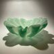 Sommerso ashtray lined with opaline green, Murano