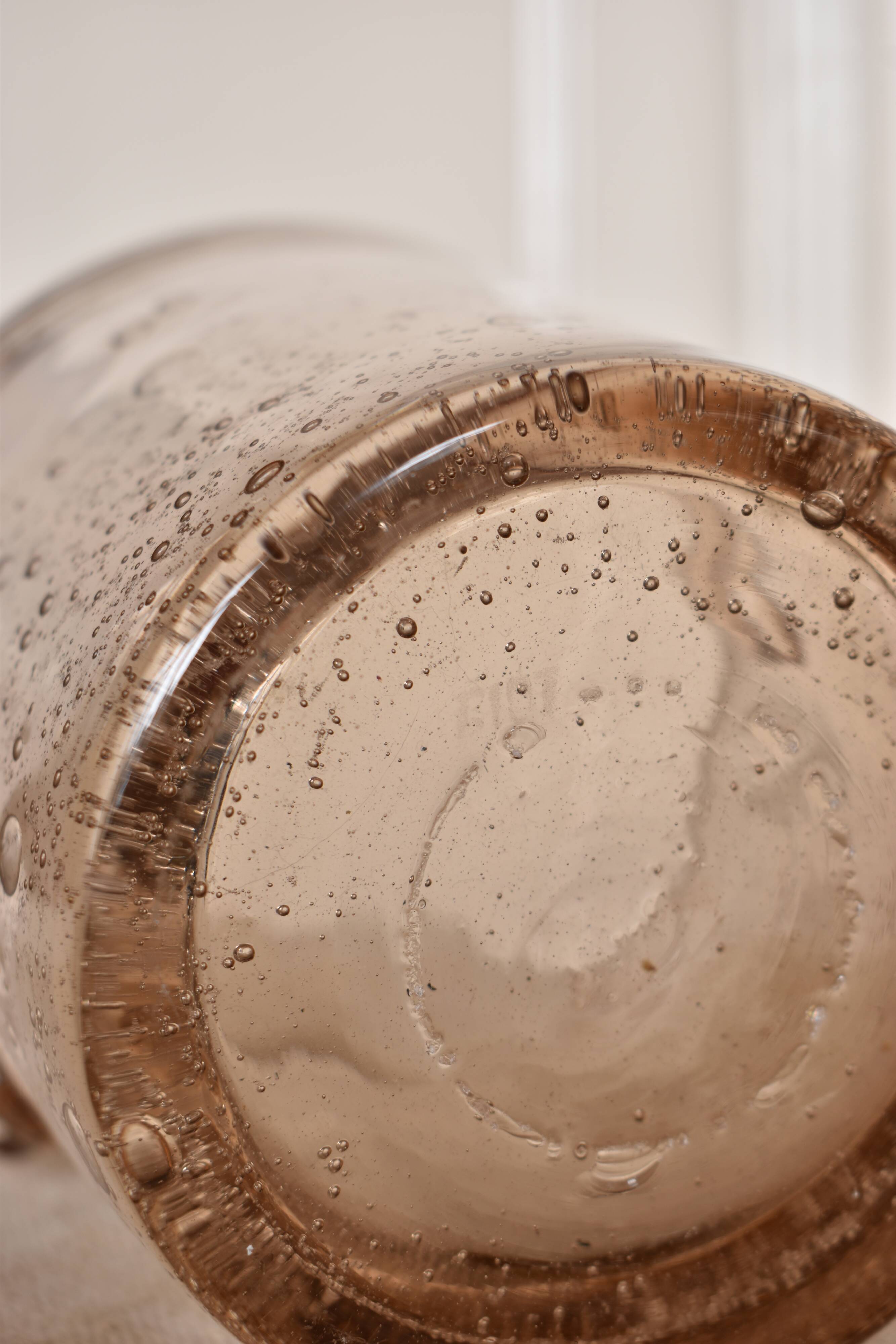 Ice bucket biot old bubble glass