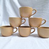 Vintage village stoneware mugs