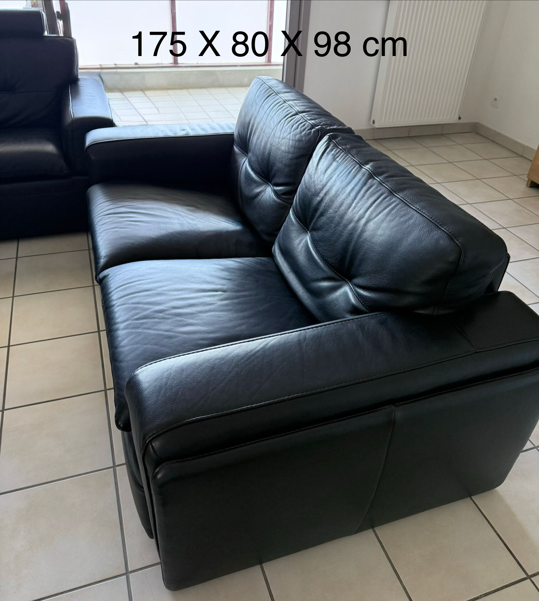 Leather living room set