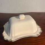 Bruno Evrard France crackle porcelain butter dish