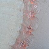 Precious Italian pink Murano glass ceiling fixture, Murano, 1970