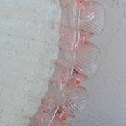 Precious Italian pink Murano glass ceiling fixture, Murano, 1970
