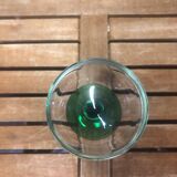 Set of 6 alsace balloon wine glasses vintage green glass