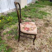 chair Napoleon III gilded wood mother-of-pearl XIXth