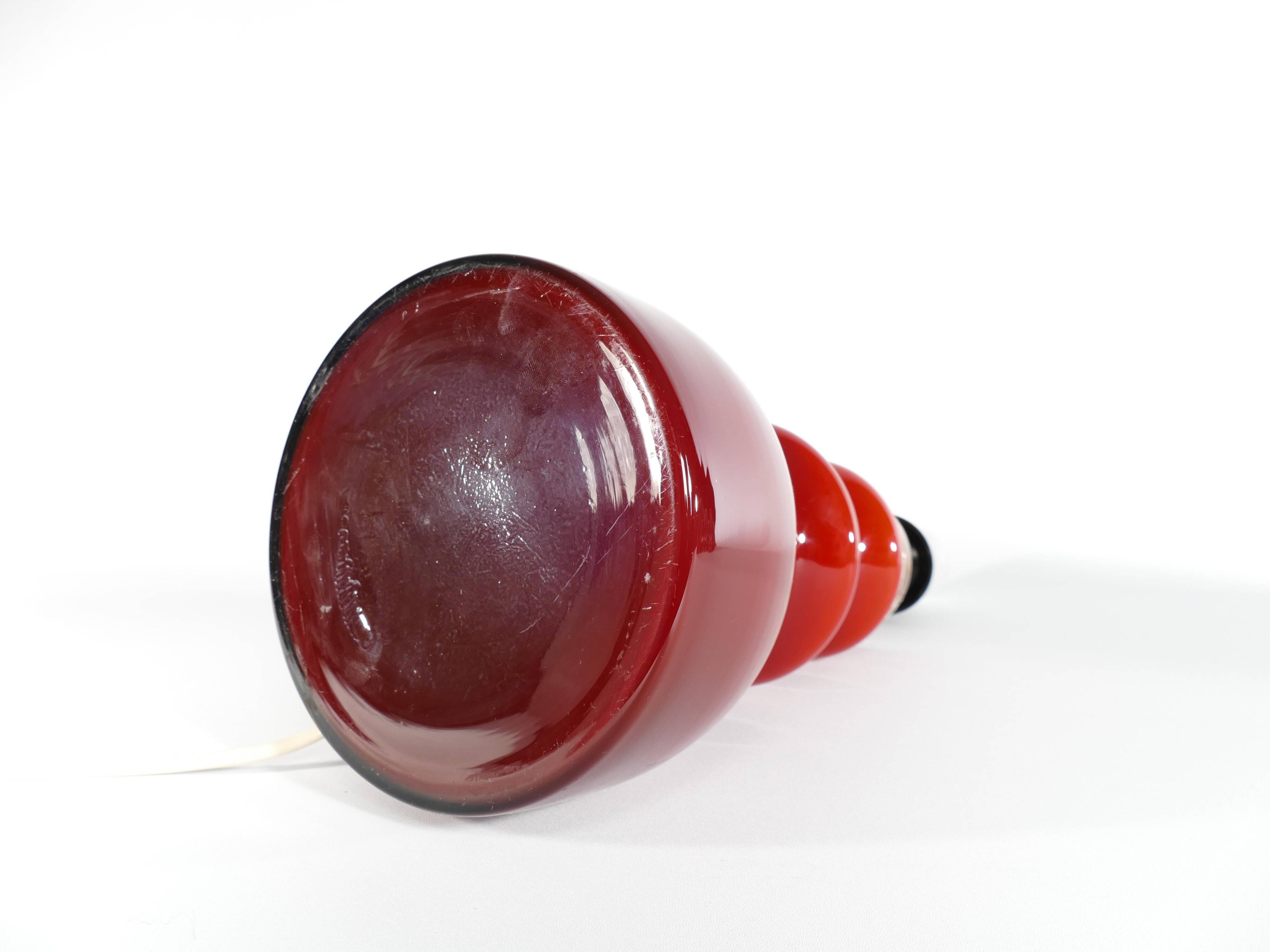 Scandinavian Modern Oxblood Red Table Lamp  by Gert Nyström for Hyllinge
