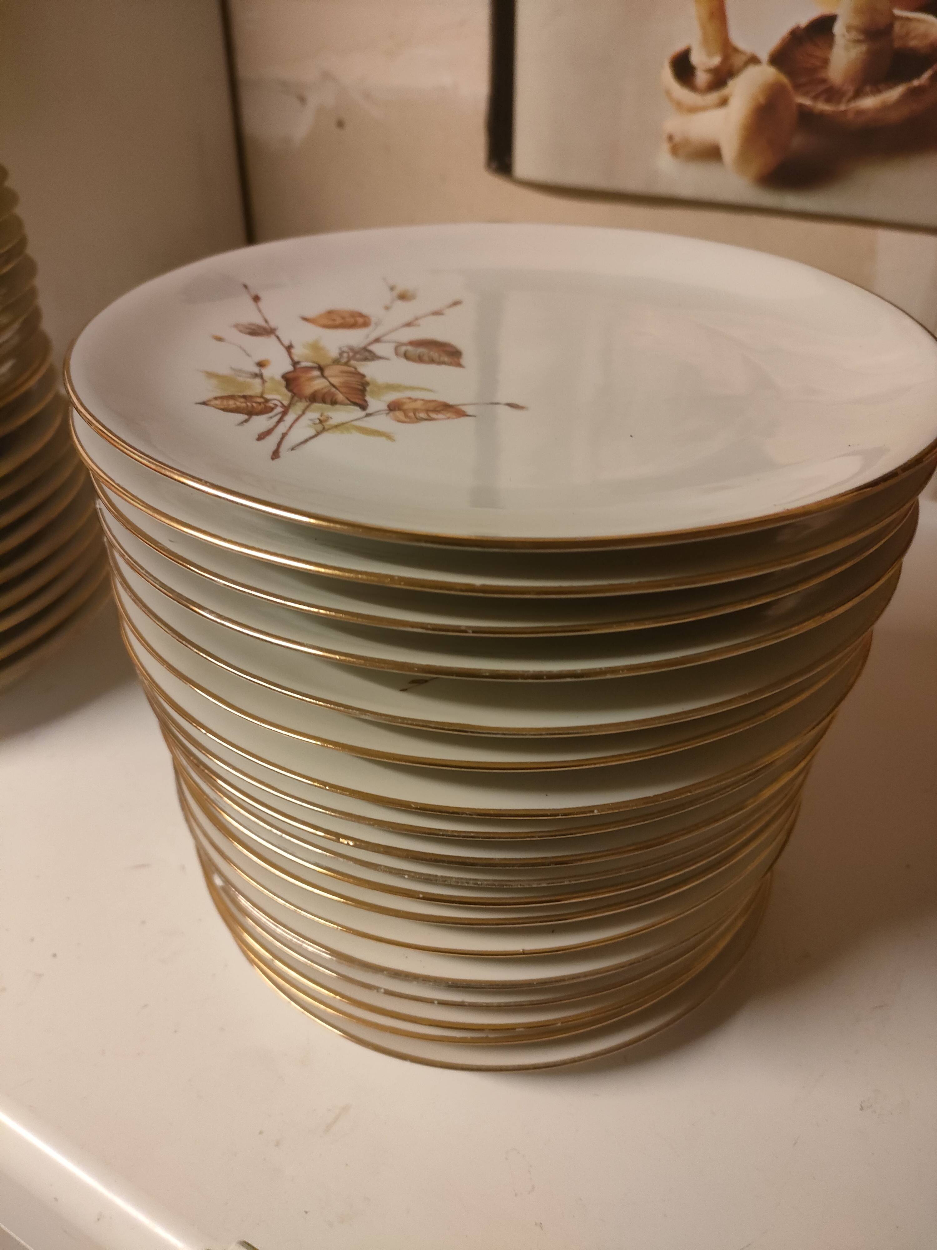 Flat plates - porcelain from Vierzon