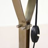 Goffredo Reggiani, Lampadaire En Acier, Marbre, Verre Acrylique Et Cuivre. Italie, C.1960