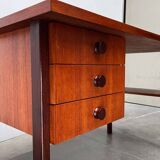 Mid-century modern teak desk by Asko Finland, 1960s.