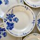 set of 8 St Amand dessert plates Gilbert model 50s