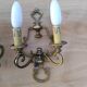 Paire d'applique bronze vintage