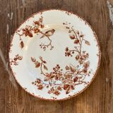 Fauvette plate, Gien x3