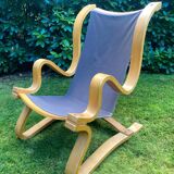 fauteuil en hêtre stratifié scandinave vers les années 1960