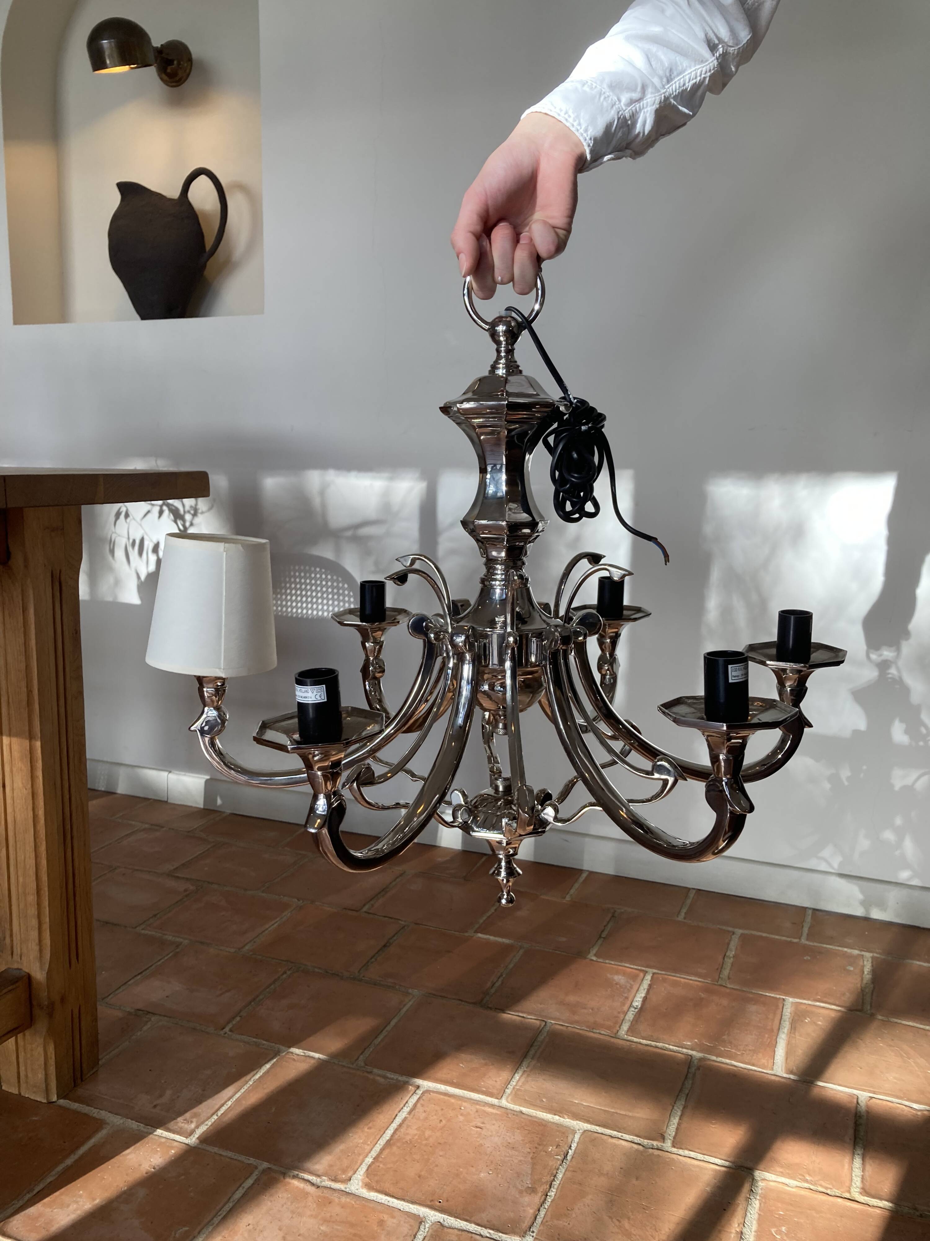 Eichholtz brass chandelier 6 branches