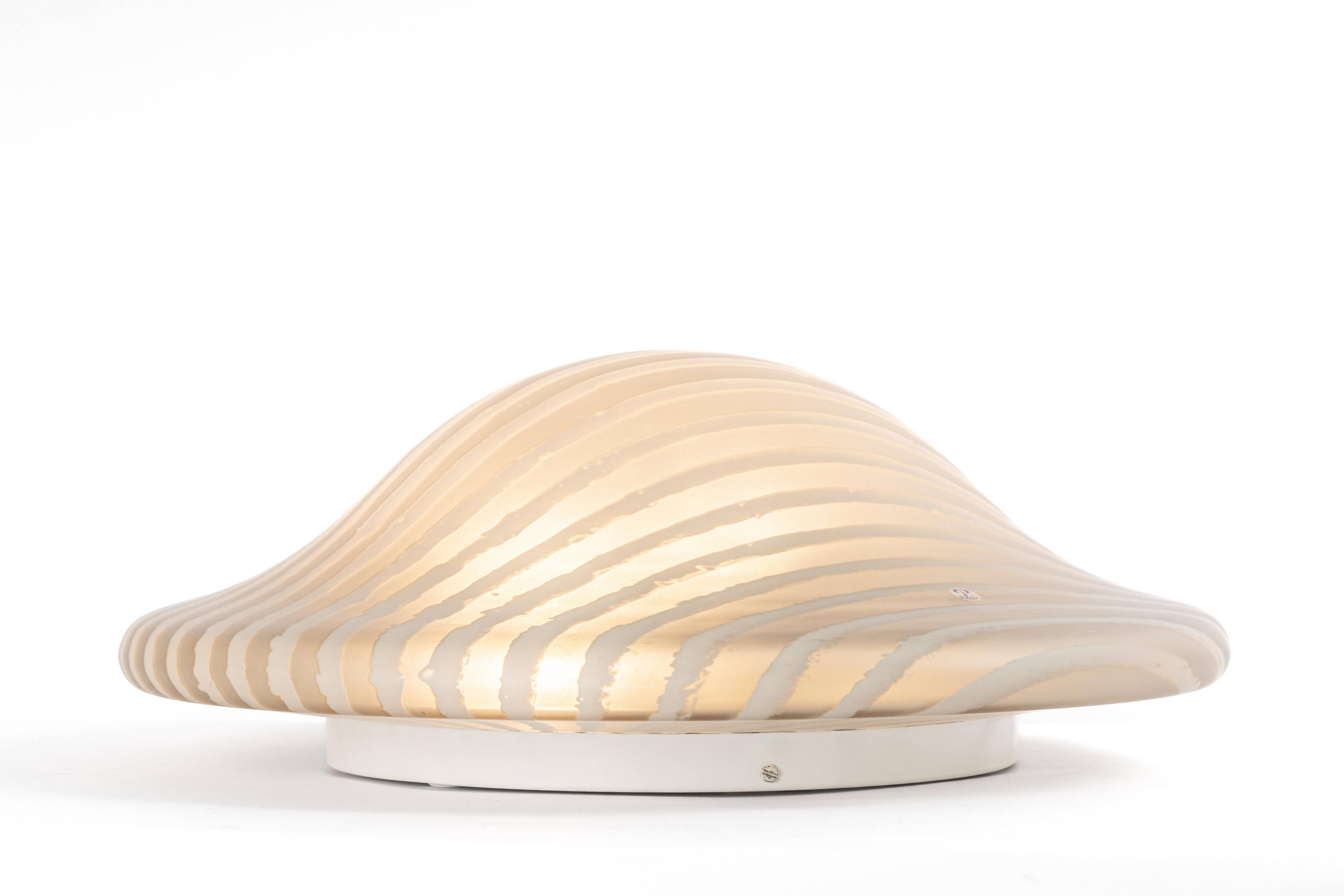 Magnificent glass ceiling light by Peill & Putzler, Germany, 1970s.