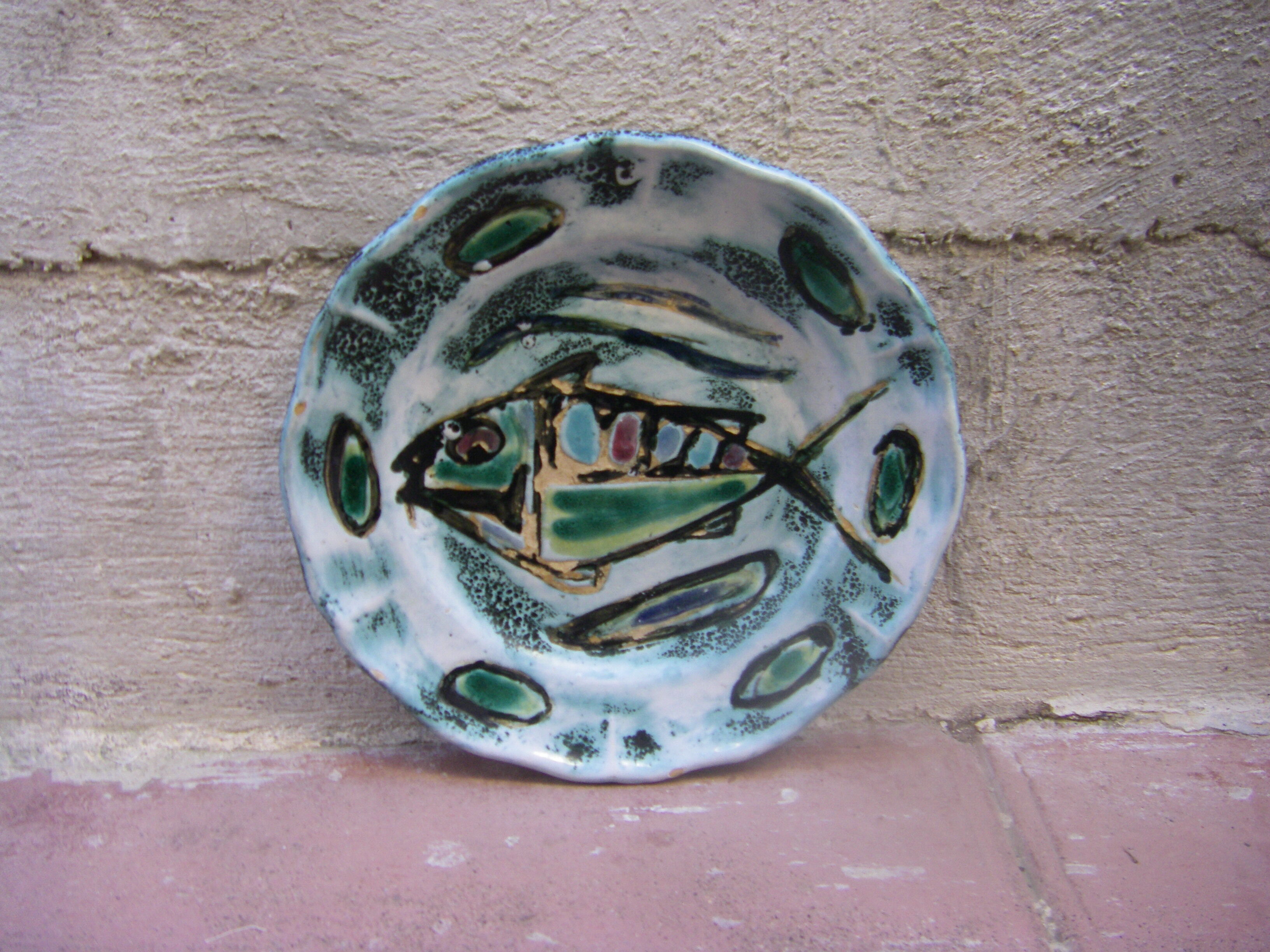 Ceramic plate from Vallauris
