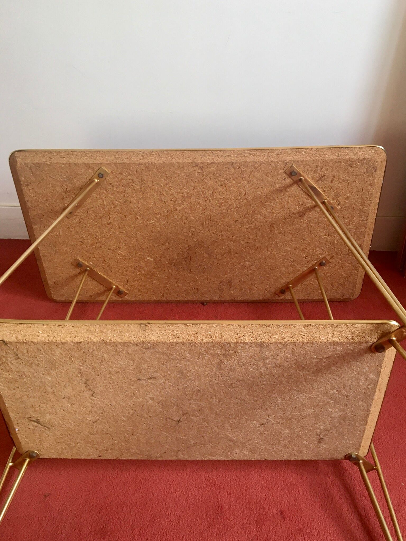 Golden and brown desserte