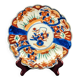 Imari porcelain plate with Japanese-style floral decoration, late 19th century