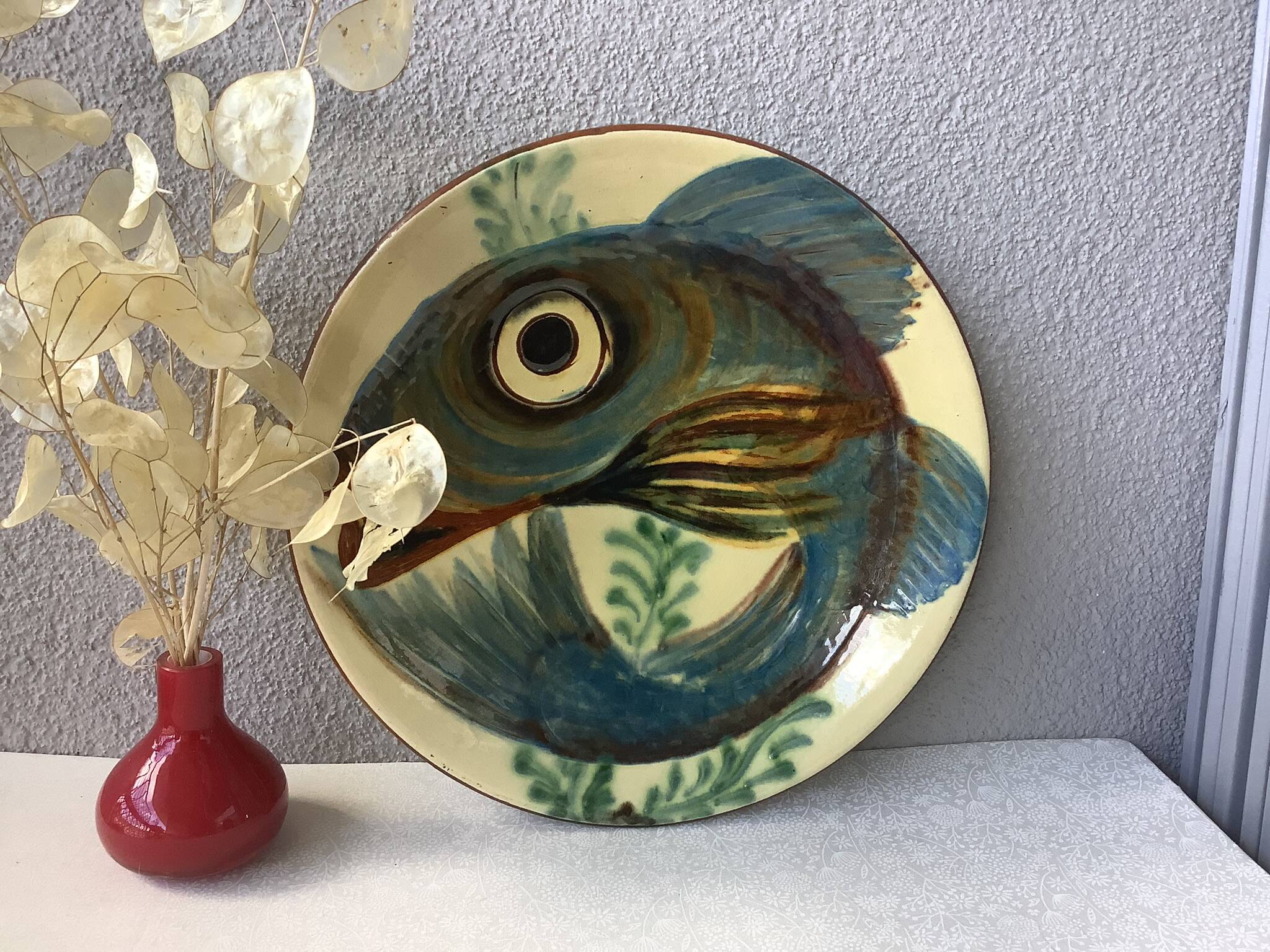 Puigdemont Spanish ceramic plate - fish 28 cm