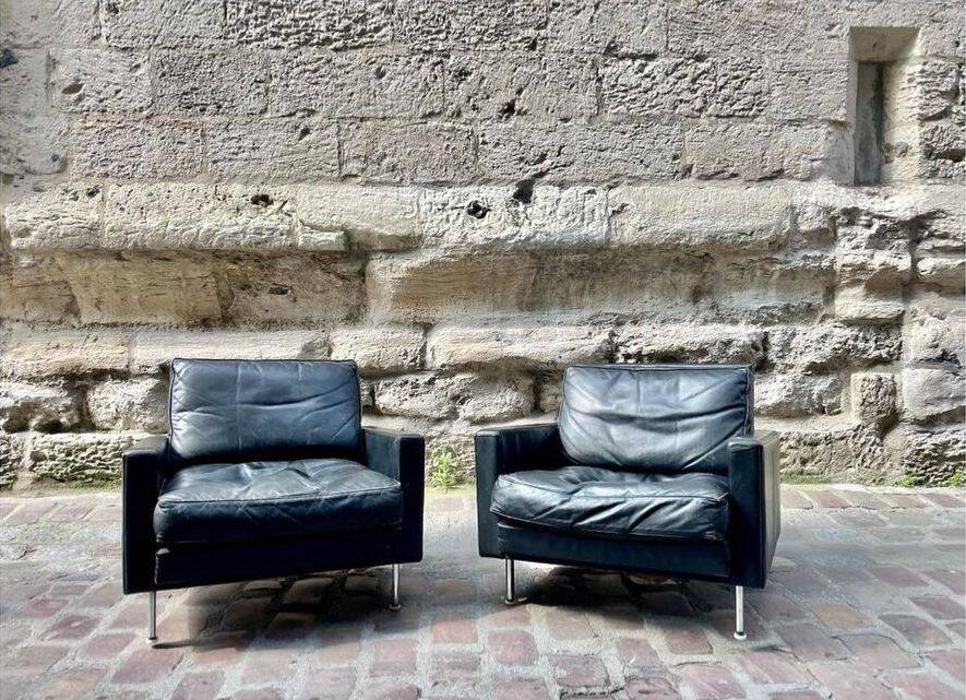 Pair of armchairs by George Nelson