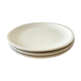 3 Flat beige plates Bauscher Weiden