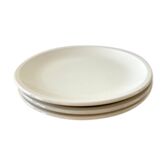 3 Flat beige plates Bauscher Weiden