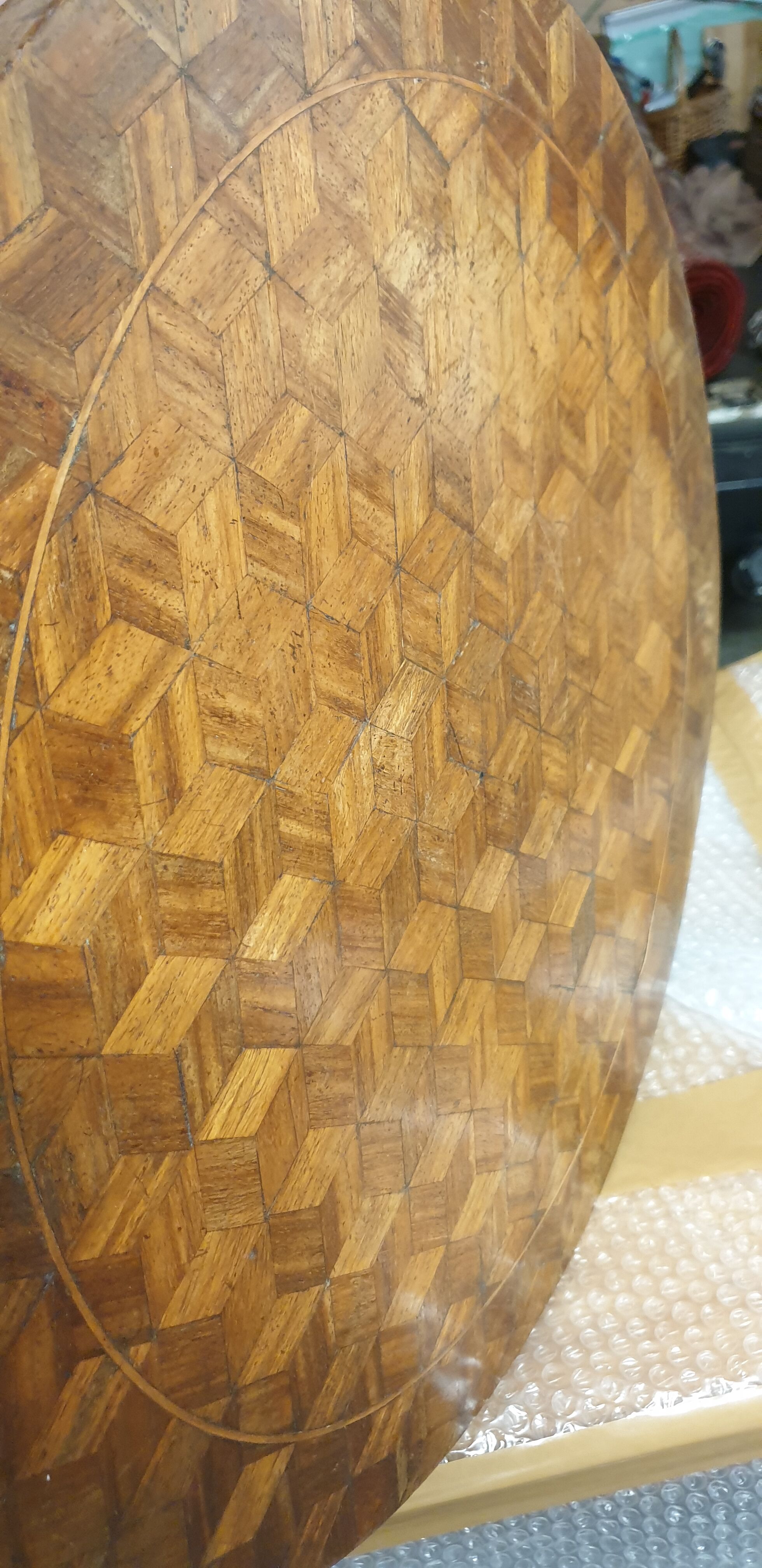 Side table louis xv in marquetry