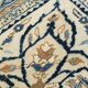 Large Navy Blue Antique Persian Rug, 293x391Cm
